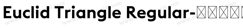 Euclid Triangle Regular字体转换